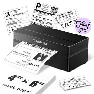 RONGTA/TENSPEED RP425 Bluetooth Wireless Inkless Thermal Label Printer - Printing Machine, Thermal Barcode & Shipping Label Maker, Compatible with iOS, Android, Windows, Mac, Chromebook, Ideal for Etsy, Shopify, USPS, Inkless Thermal Printer