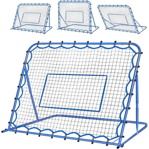 4.8x3.7FT Soccer Rebounder Net, Quick-Switch Angle Soccer Training for Control, Passing Practice, Easy Setup Rebounder Gifts Aids & Equipment for Kids,Teens & Adults