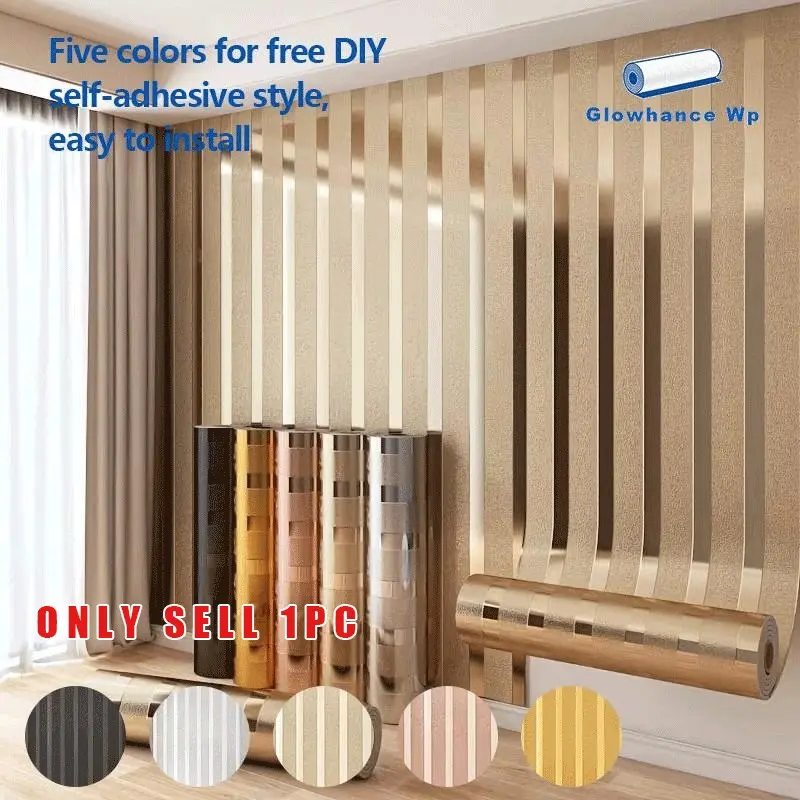 3D Self-Adhesive Wood Grain Wall Panel, Wall Panels Roll, Wall Paneling Roll, Textured Grille Board for Living Room TV Background, Interior Wall, Waterproof and Moisture-Resistant Wall Decor, Wallpaper