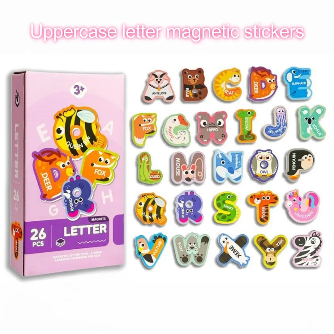 Colorful Magnetic Alphabet and Number Learning Toy Set, Preschool Educational Fridge Magnets for Kids, Animal Shape Learning Toys, Visual Learning Tools, Magnetic Letters and Numbers, Learning Materials