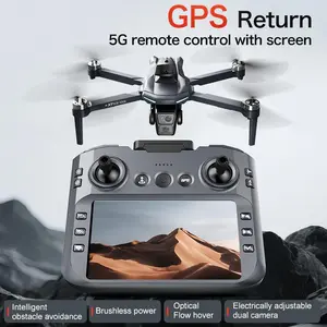 XT606 Max Foldable Drone with 4.5” Screen Controller, HD Camera, GPS Return Home, WiFi App Control, Brushless Motors