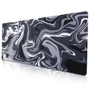 Large Gaming Mouse Pad, Gaming Desk Accessory, Non-Slip Computer Pad for Desk, 3mm Thickened Big Rubber Base, Stitched Edges for Work, Game, Office, Home