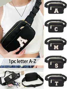 This solid-color, durable chest bag, Waterproof fanny packs is waterproof, comes with an adjustable shoulder strap, can be worn crossbody or around the waist, ideal for outdoor activities and sports occasions, Zipper fanny pack, Waist Belt Bag