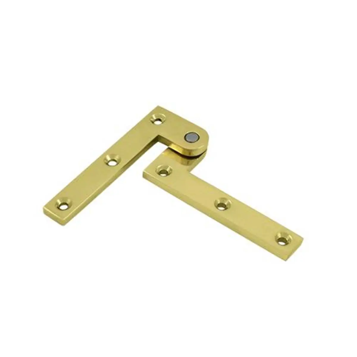 212 MAIN Solid Brass Bright Finish Pivot Hinge for Door Hardware, Bath & Kitchen Use, 3.875x0.625x1.62 in, 3.875x0.625 in Pivot-Type, Weatherproof, Corrosion-Proof, Includes #10 Wood Screws, Maintain Quality