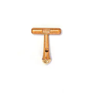 Kansa Organics T-Shaped Kansa Wand  (Prana Wand) Face Massage Tool Lymphatic Drainage Face Lifting Clean Beauty Facial Skincare Gentle Comfort