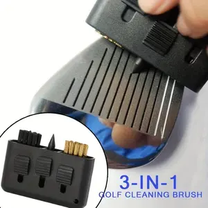 Upgrade Your Golf Game with This Multifunctional 3-in-1 Golf Brush Cleaning Tool, Golf Equipment!