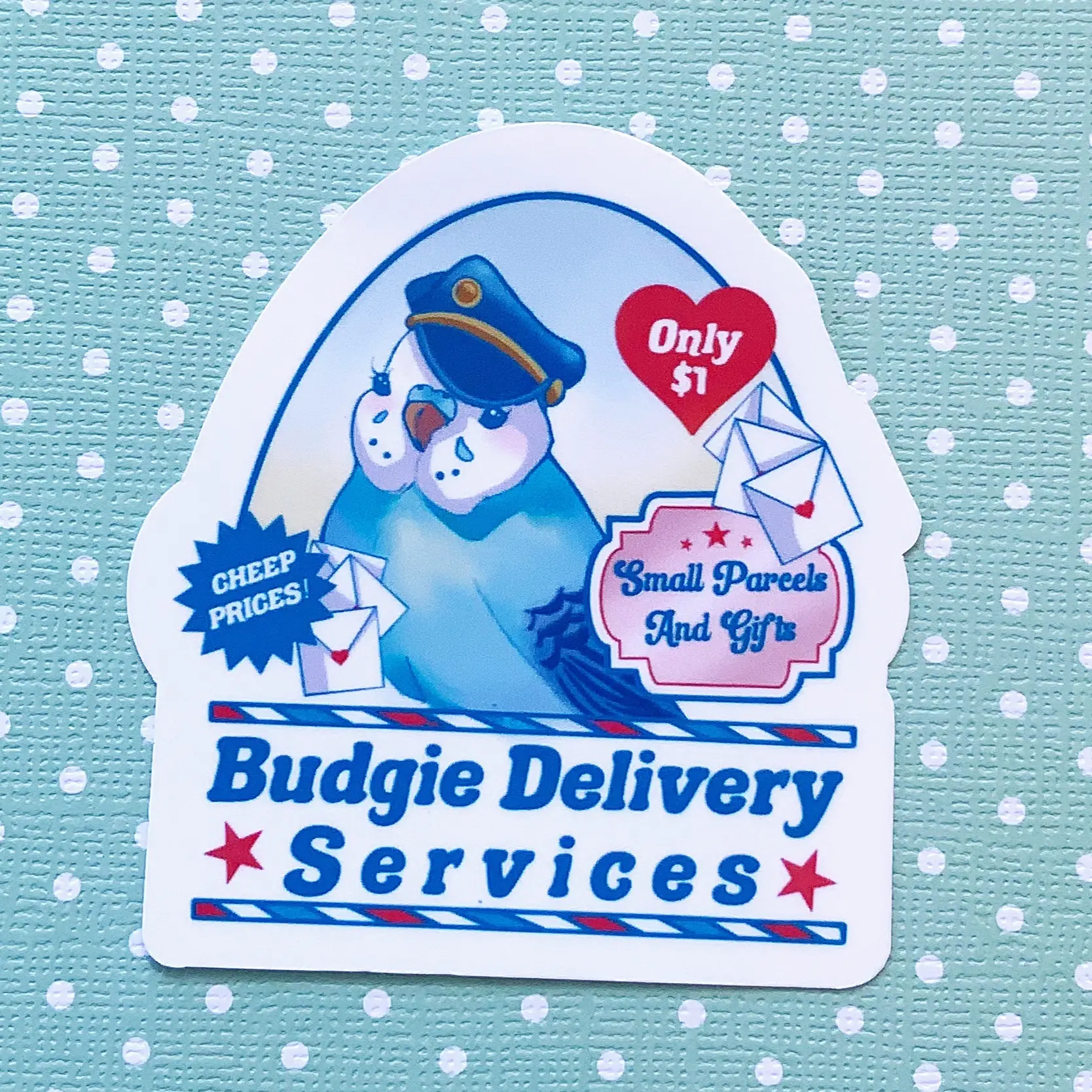 Budgie Delivery Services Sticker