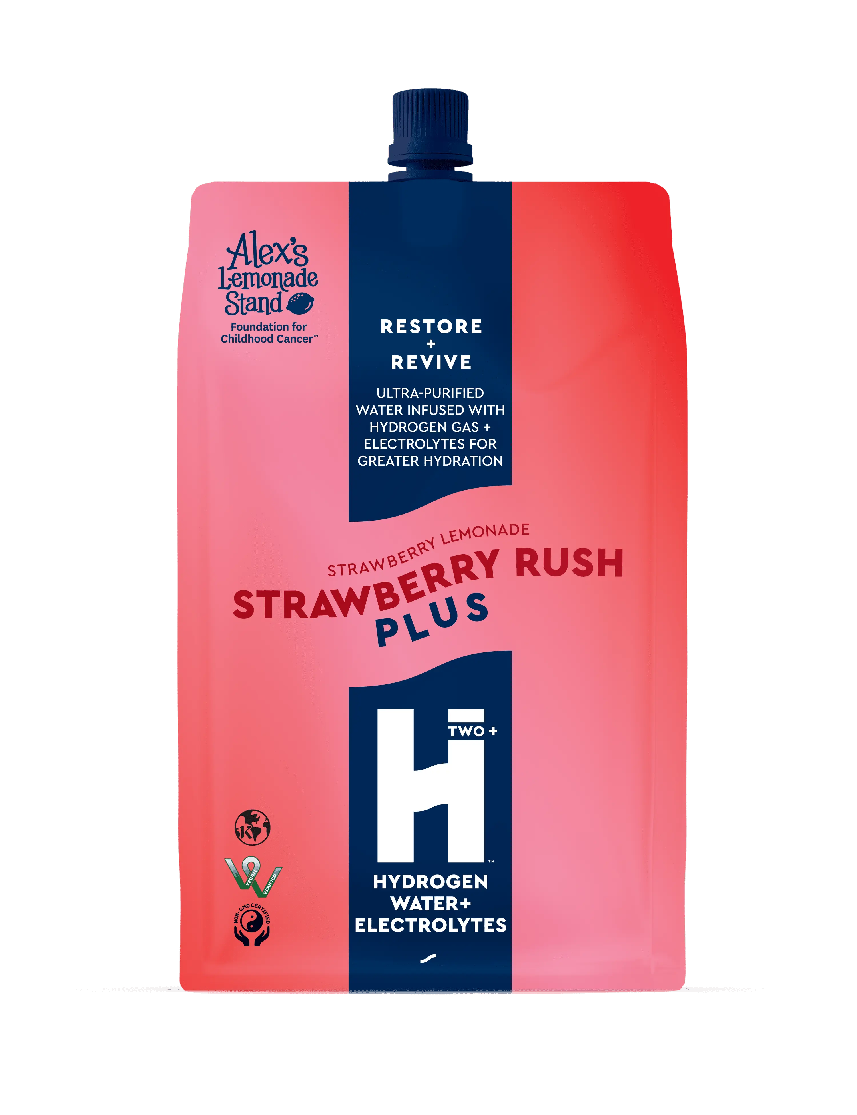 HTWO+ HYDROGEN WATER PLUS STRAWBERRY LEMONADE
