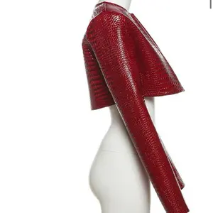 Cropped Jacket - RED , PINK