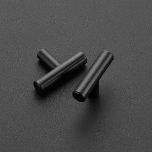 10-Pack 2-Inch Matte Black Cabinet Pulls - Stainless Steel Kitchen Drawer & Cupboard Handles