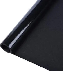 Blackout Window Film, Sun Heat Blocking Privacy Cover for Glass, Removable Opaque Room Darkening Dark Black Out Window Covers Tint Shades for Home Day Sleep Light Blocker 17.5 x 78.7 Inches