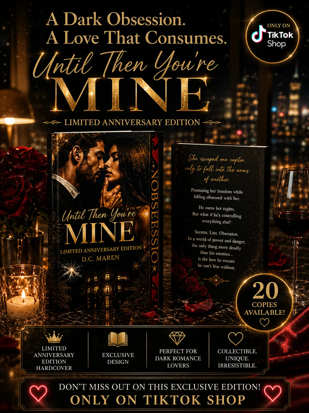 Limited Edition "Until Then You're Mine" Signed - Obsession-Themed Dark Romance Love Story