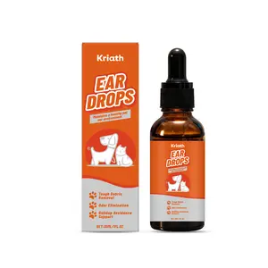 Kriath Pet Ear Care Spray Bottle, Mild Chamomile Extract Formula, Cleans Ear Canal, Reduces Sensitivity for Dogs & Cats Daily Grooming