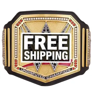 Undisputed Adult Championship Title Belt Replica - Leather Straps - 5mm - Fan Gift