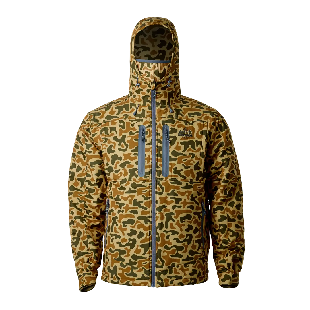 DayBreak Insulated Hunting Jacket - Moth-Inspired Design, Hooded, Zippered Closure, Water-Resistant, Ideal for Outdoor Hunting