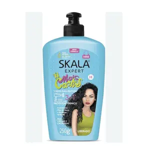 Skala 3 in 1 SKALA for Curly Hair Super Curly Treatment Cream & Leave-In Cream Heat Protection 250ml Vegan with Strength, Hydration & Volume Benefits
