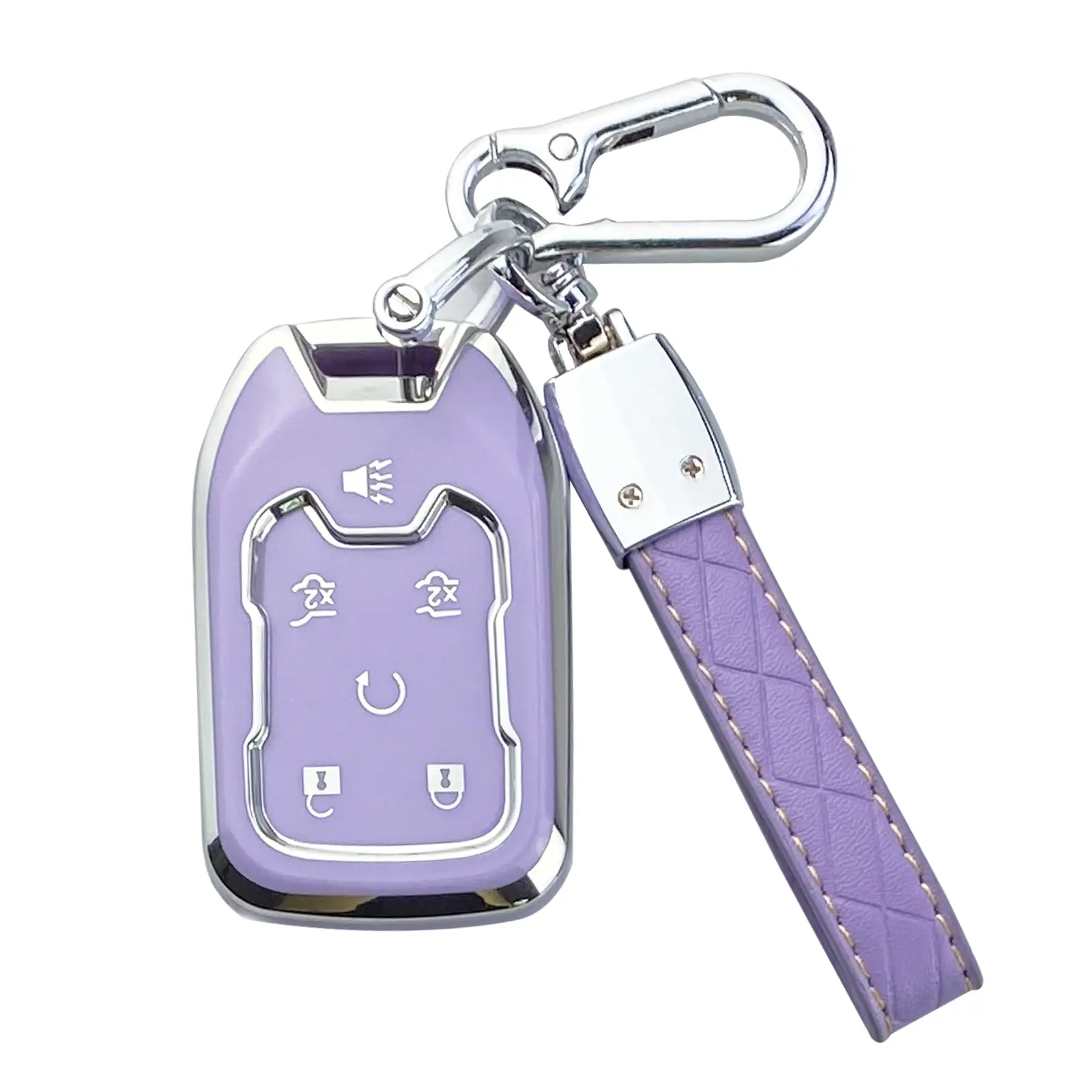 Car Key Fob Cover Case - Specific Special Products, Dustproof Car Key Accessory, Easy and Convenient to Install Keychain Protector Accessory Compatible with Chevy Silverado, Suburban, Tahoe & GMC Yukon, Yukon XL, Terrain, Acadia, Tpu