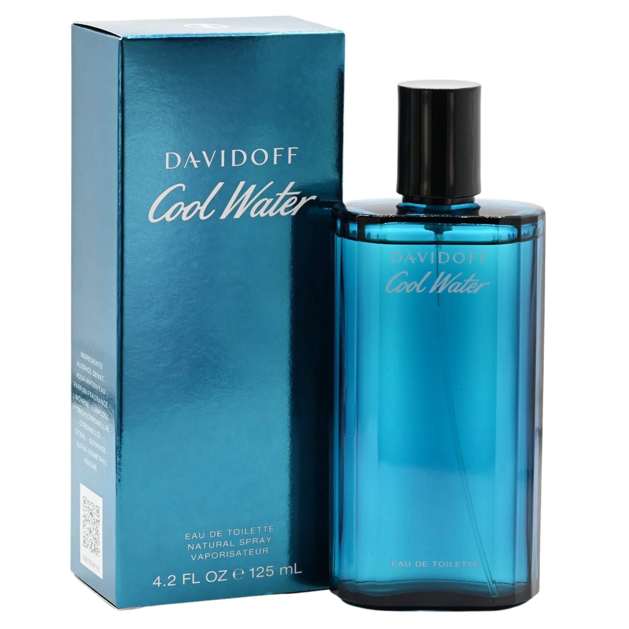 Davidoff Cool Water Men's Eau de Toilette Spray - 4.2 fl oz Men's Cologne, Invigorating Marine Scent, Clean Spray-On Fragrance with Cedarwood Amber Musk Base, Daily Wear, New in Box, Men's Colognes