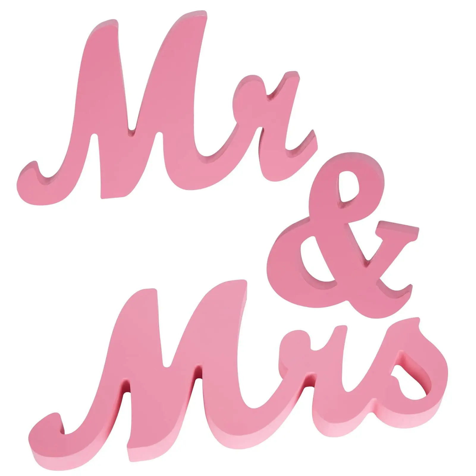 Large Waterproof Wooden Mr & Mrs Sign, Decorative Wall-Table Decor for Wedding Sweetheart Table, Anniversary Party Gift (Outdoor Furniture Accent)