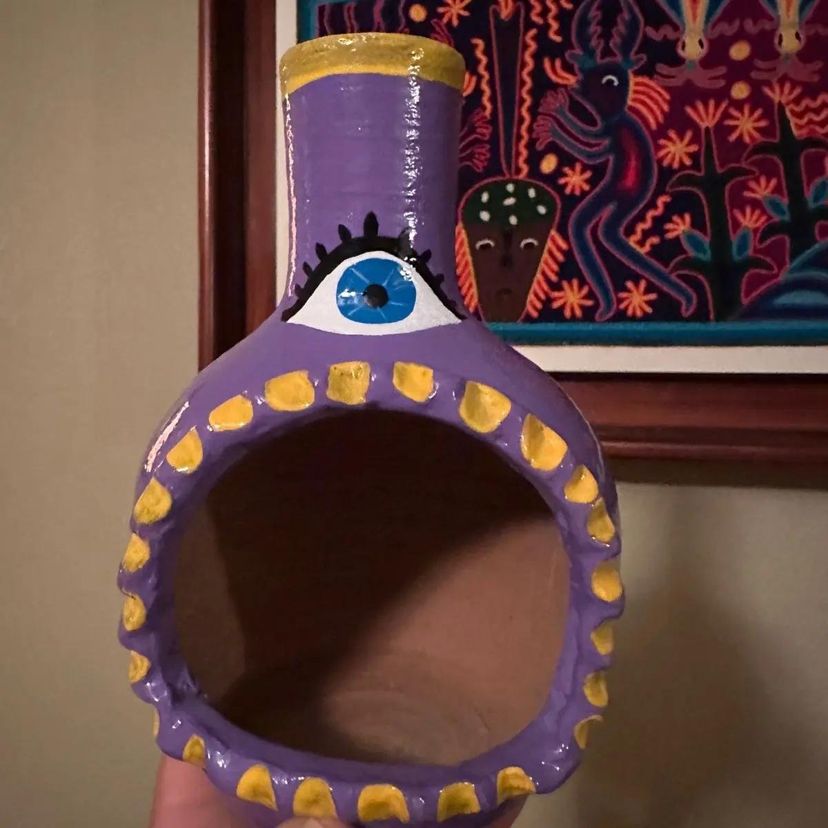 Mini Chimenea,  Ceramic Mini Chimenea, Handmade Chimenea