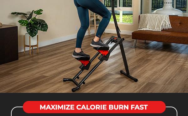 Sunny Health & Fitness Foldable Stair Stepper Climber with Extended Range Motion, Dual Handlebars, Home Gym Workout Fitness, Compact Space-Saving Home Cardio, Full-Body Hiking Mountain Climb Leg/Glute/Core Trainer, Quiet Operation, 330 lbs Capacity Sunny Health & Fitness Foldable Stair Stepper Climber with Extended Range Motion, Dual Handlebars, Home Gym Workout Fitness, Compact Space-Saving Home Cardio, Full-Body Hiking Mountain Climb Leg/Glute/Core Trainer, Quiet Operation, 330 lbs Capacity