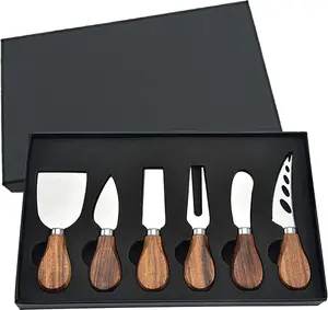 6Pcs Stainless Steel Cheese Knives with Cheese Slicer Cheese Cutter Cheese Fork,Spreading Knife for Charcuterie Boards and Cutlery Gift Set Kitchenware - Home Improvement.