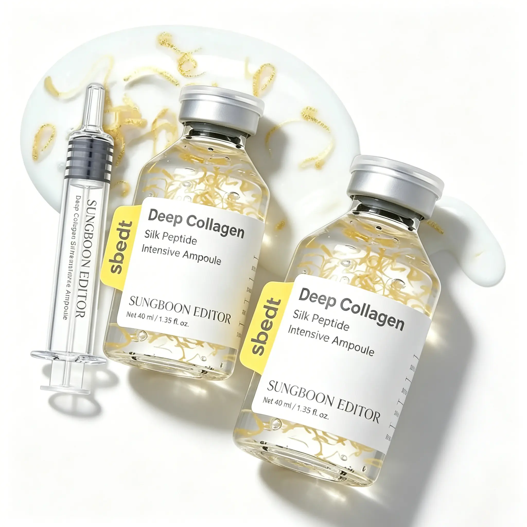 [Sungboon Editor] Silk Lifting Peptide Ampoule 1.35 fl oz | Wrinkle Care | Face-Lift at Home serum with Peptides & Deep Collagen | Plumping, Smooth, Anti aging Korean Skincare 40ml