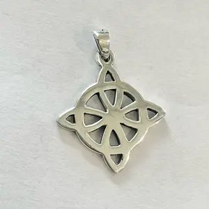 Sterling Silver 925 Witches Magic Knot Pendant