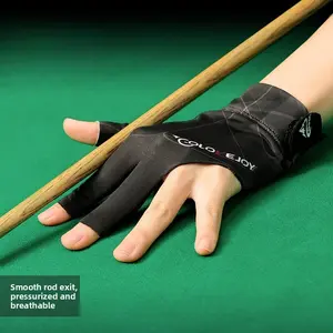 Billiard gloves Light and breathable perspiration three-finger open-finger gloves Snooker billiard non-slip gloves Single pack