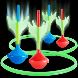 Lawn Darts Game Set for Kids and Adults - Glow in The Dark Outdoor Lawn Games for Adults and Family, Soft Tip Darts Set for Kids Camping, Outside Yard
