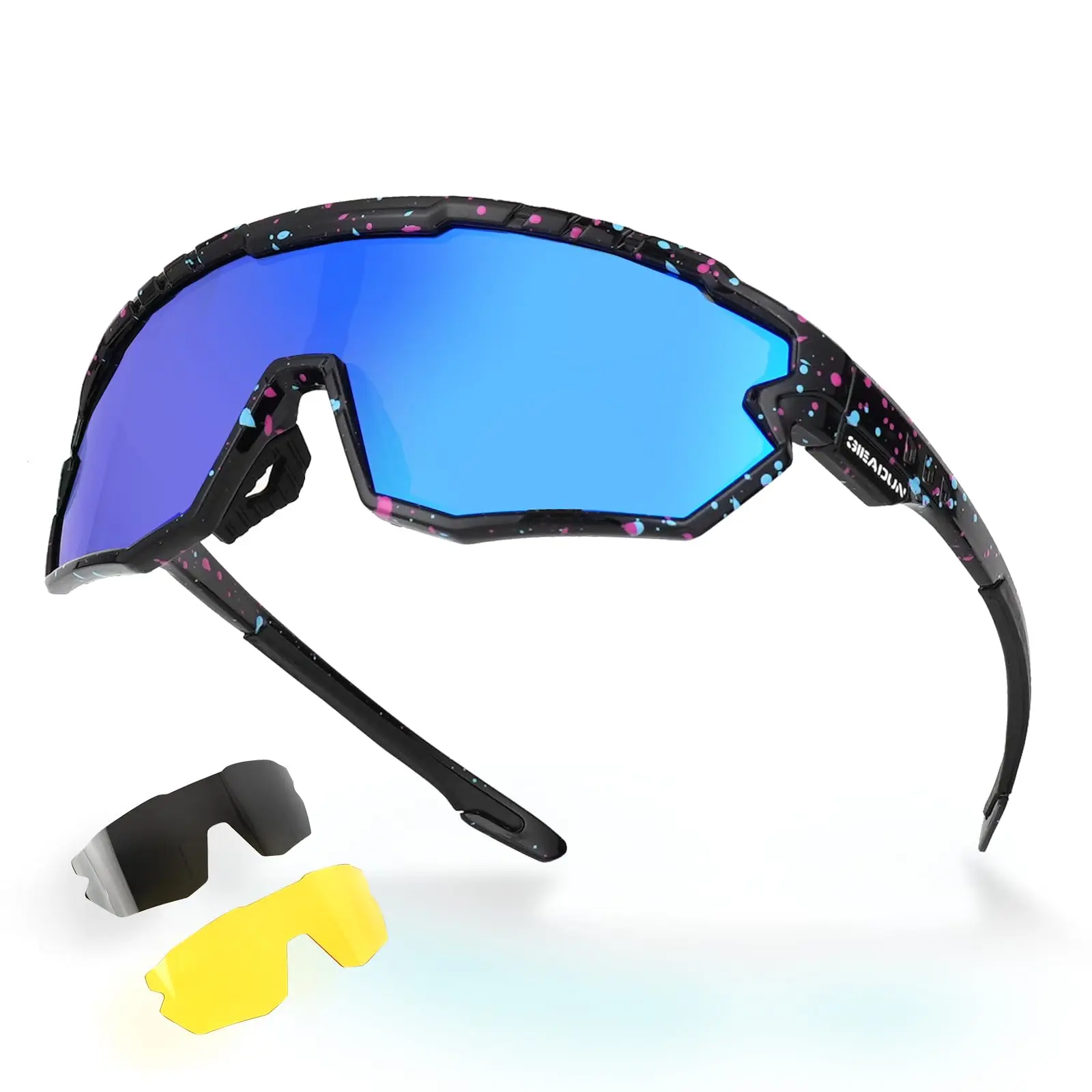 Polarized Glasses Kids Youth Baseball Sunglasses Adult Men Women Cycling Goggles with 3 lenses,Fishing,Ski Golf