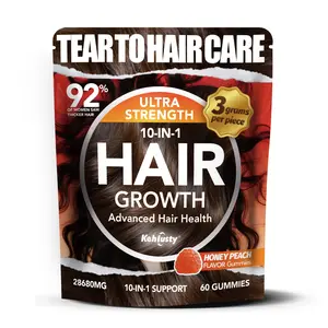 Hair Gummies with Redensyl | 10-in-1 for Thicker, Fuller-Looking Hair | Supports Hair Density & Scalp Wellness | 60 Gummies