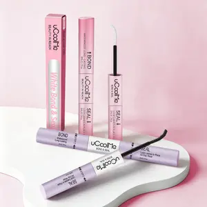[tessonnn Exclusive] 2-in-1 Pro Cosmetic Eyelash Glue & Makeup Remover, Waterproof Strong Long-Lasting Bond & Seal, Windproof White Formula for Cluster Lashes & Extensions, Ideal for Women's Makeup