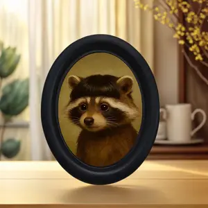 Vintage Art Style Hedgehog Pattern Home Decor, Charming Decor, Halloween Christmas Thanksgiving Wall Decoration, Perfect for Room and Office Decor, Home Ornaments, Decorative Ornament