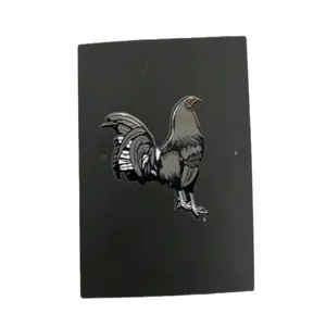 Rooster Gray Enamel Pin Custom for Clothes and Accessories para gorras