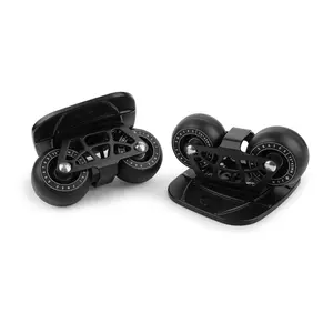 FreeSkates Portable Roller Road Drift Skates Plate, with Aluminum Alloy Deck Non-Slip, Board Split Skateboard with PU Wheels High-end Bearings