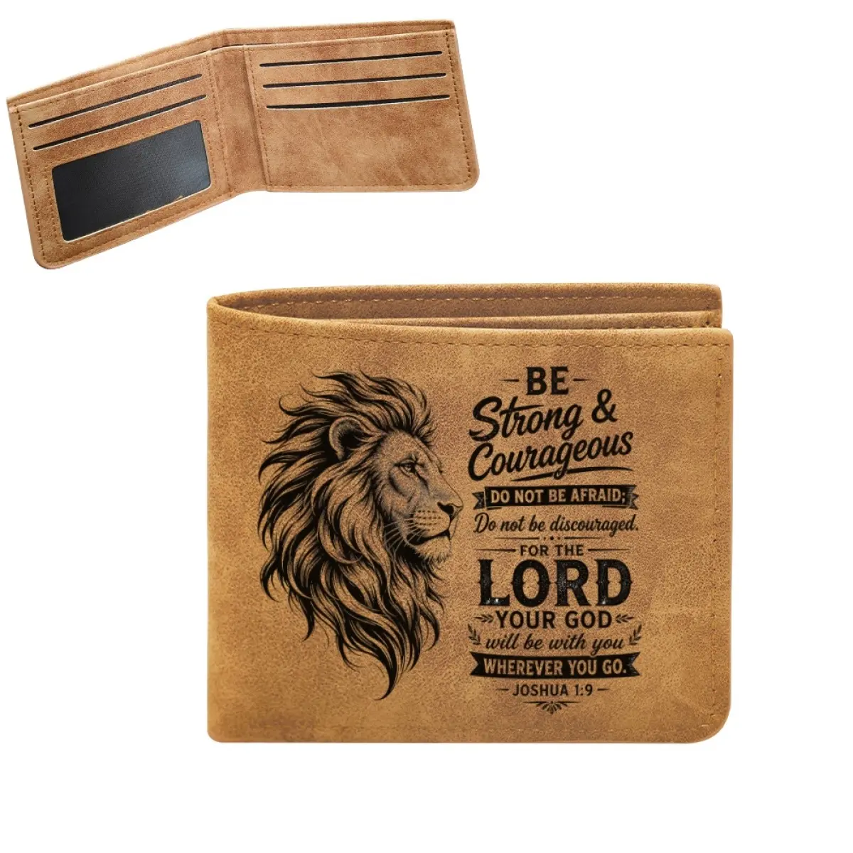 Christian Gifts Wallet for Men - Bifold Multi Card Slots Men Wallet for Christian Gifts - Personalized Wallet for Men Daily Use