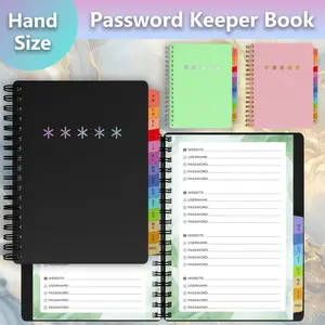 A6 Secure Password Organizer Pad – Lockable Sections, Alphabetical Tabs, Compact Durable Design, Comprehensive Storage Workbook, Ideal for Gifting (Office Stationery, Personal Organisers)