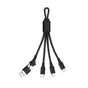 New Mini 15 Cm 3-In-1 Usb Cable, 5V/2A Keychain Charger, Portable Short Cord for Daily Use And Business Gift Collection