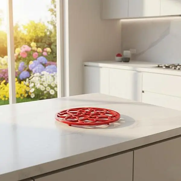 BergHoff Apple Cast Iron Trivet - Red