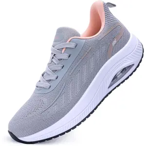Women's Wide Walking Shoes Arch Support Sneakers for Plantar Fasciitis Orthotic Tennis Shoes Workout Gym Black Size 8