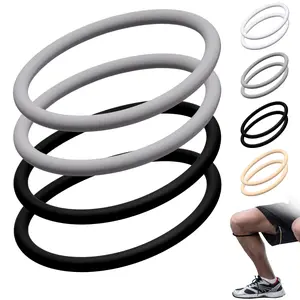 6PACK Silicone Patellar Tendon Support Strap Knee Band, Knee Pain Relief & Patella Stabilizer Knee Strap Brace Support for Hiking, Soccer, Running