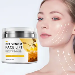 Bee Venom Instant Facial Lifting Cream, Tighten and Firm Skin, Smooth Fine Lines and Wrinkles, No Alcohol, Contains Hyaluronic Acid, 50g, Retinol, Skin Care