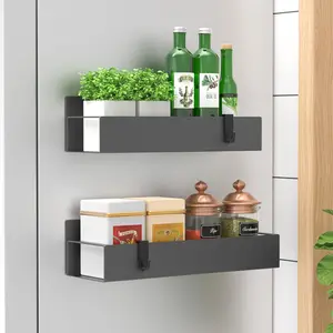 Magnetic Spice Rack Holder, Fits Fridge Oven & Washing Machine, Transparent Refrigerator Storage Box, New Condition, with Magnet