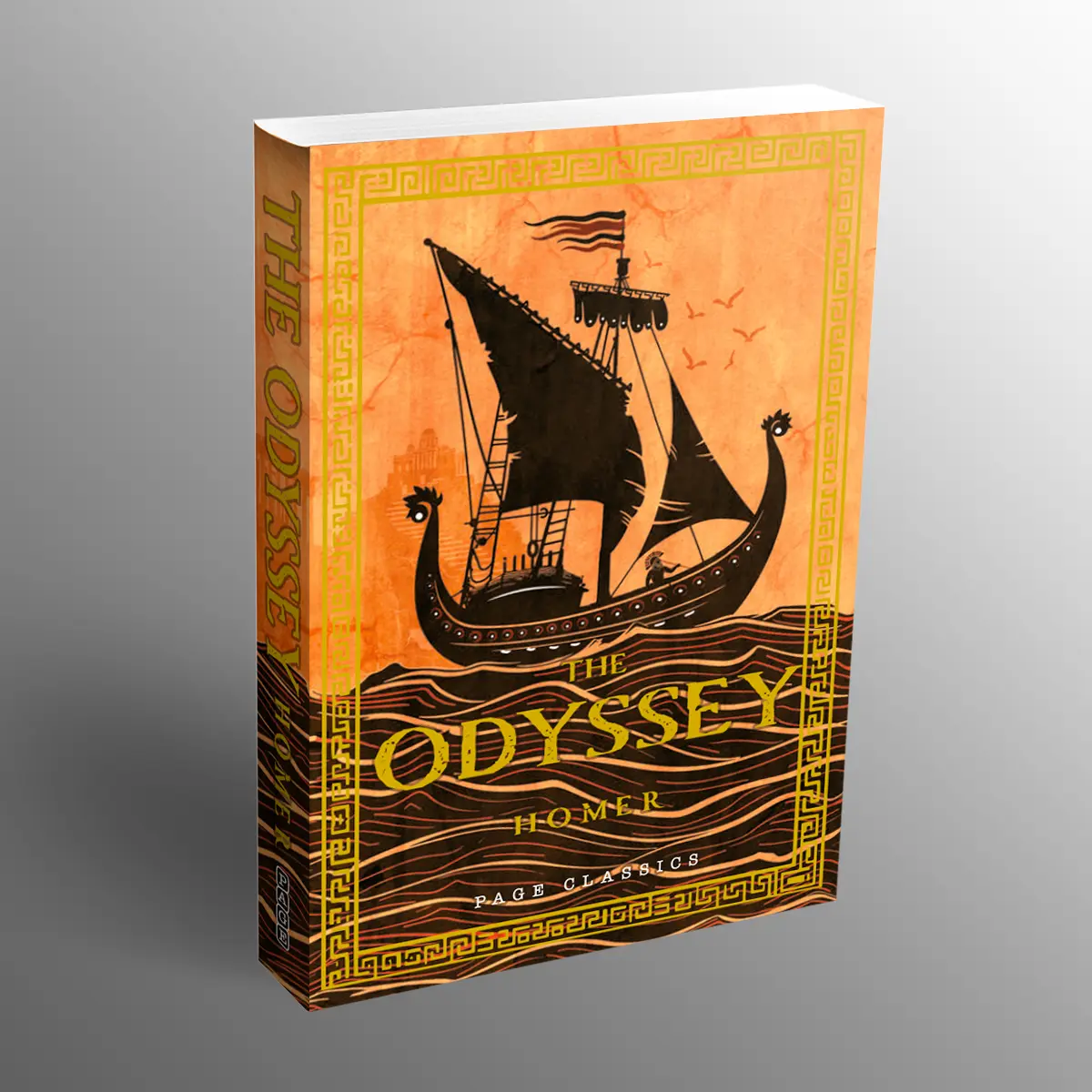 The Odyssey: Classic Edition Hardcover Mythology Epic Book - Trojan War Journey Adventure with Penelope Loyalty & Polyphemus Sirens Narratives, for Literature Enthusiasts Home Reading