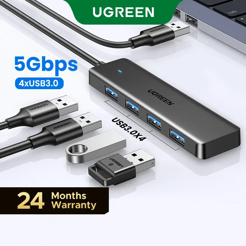 UGREEN 5Gbps USB 3.0 Hub, 4 Ports USB A/USB C Splitter, Ultra-Slim Design, Compatible with PS5, Xbox, Mouse, TikTokShopBacktoSchoolKeyboard, Flash Drive,ign, Compatible with PS5, Xbox, Mouse, TikTokShopBacktoSchoolKeyboard, Flash Drive,Summer Sale tiktoks