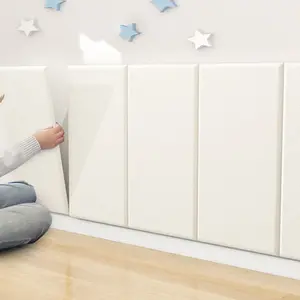 Self-Adhesive Wall Stickers, Soft Faux Leather Headboard Pads, Bedroom Decor Safety Bumper Protection, Easy Installation, Multiple Colors Available
