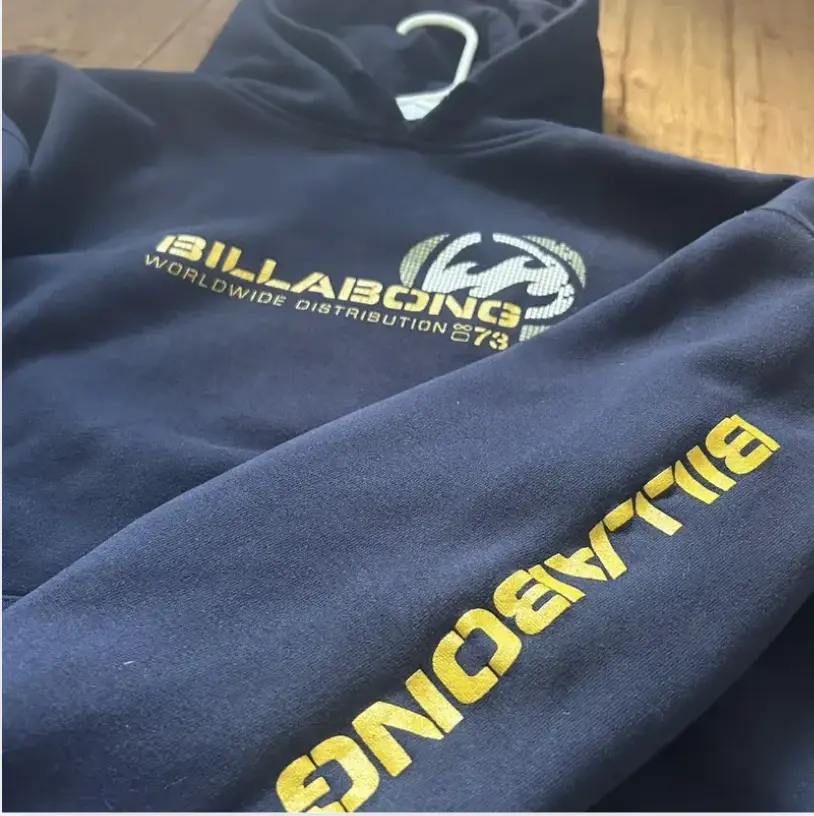 Billabong Women's Graphic Hoodie, Vintage Beach Surf Long Sleeve Hoodie, Casual Pullover, Full Color Top Womenswear