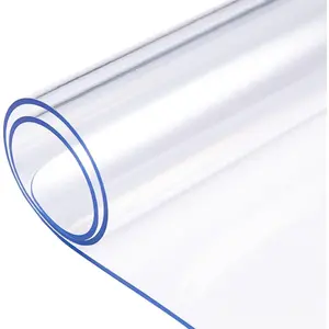 Clear PVC Table Protector - 1.5mm Thick, 36x54 Inch, Crystal Dining Table Cover, Waterproof