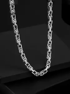 Men's Stainless Steel Bracelet and Necklace Set, Punk Style, Fashion Jewelry Accessory, Durable Daily Wear, Perfect Gift, Modern Versatile Accessories